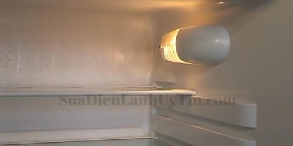 Đèn tủ lạnh sáng liên tục không ổn định được nhiệt độ tủ lạnh